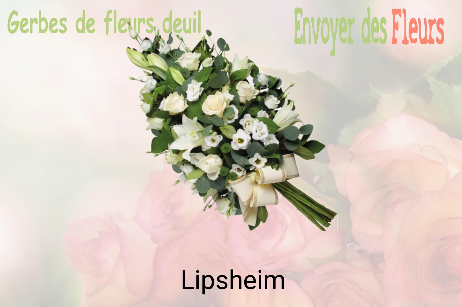 Gerbe de fleurs de deuil livrée à Lipsheim